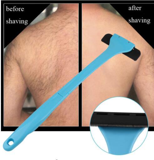 Plastic Manual Back Hair Shaver Remover Long Handle Razor Men Shaving All Body Parts Hair Blade Remover KKA4523