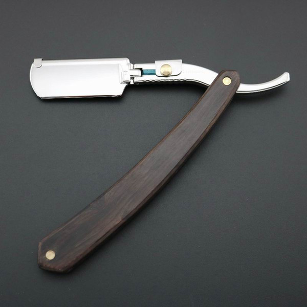 Lyrebird Straight Razor bright silver Replaceable blade shaving razor black wood handle Simple packing NEW