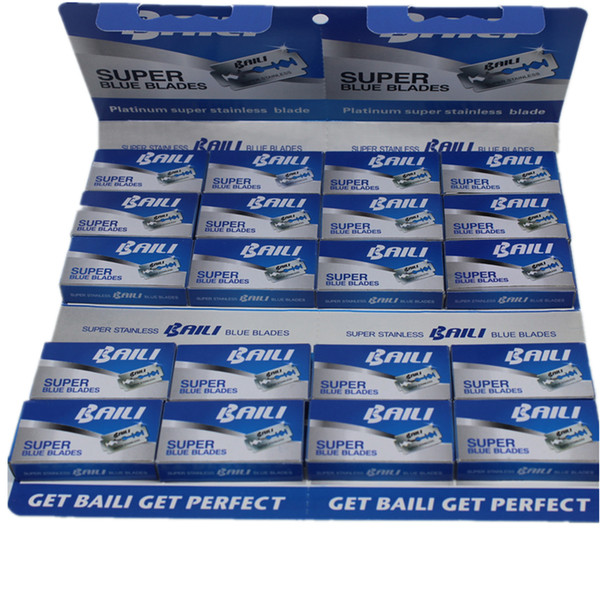 200 Counts Safety Razor Blades BaiLi Double Edge Blades Manual Shaver Blade For Men Shaving De Rasoir 10pcs/pack*20