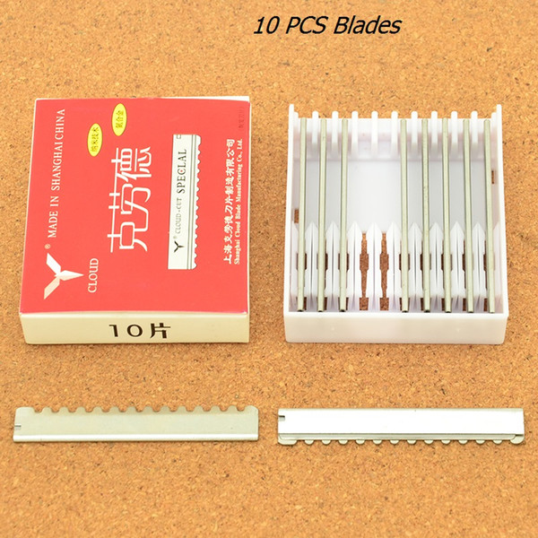 Hot Selling 10PCS Stainless Steel Sharp Hair Razor Blades Hairdressing Thinning Blades for Salon or DIY Used Salon Hair Cut Suppliers HD0003