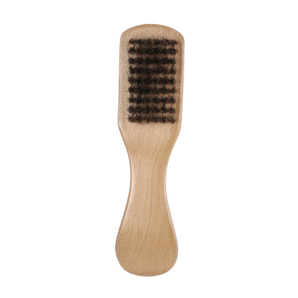 Men's Beard Brush Boar Bristle Mustache Shaving Comb Brush Facial Hair Brush Beech Long Handle W4274