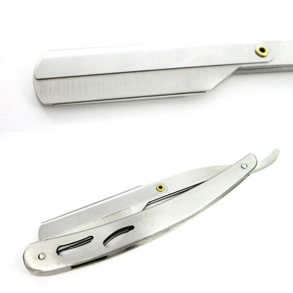 2pcs/lot Barber Straight Edge Razors Blade Stainless Steel Folding Shaving Knife