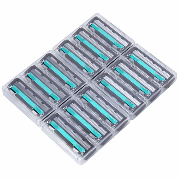 Hot Sales wholesale 12pcs/kit High Quality Men's Shaving Razor Blades Blades Razor Blade Face Care For Men Razor Kit Normal Size D19011606