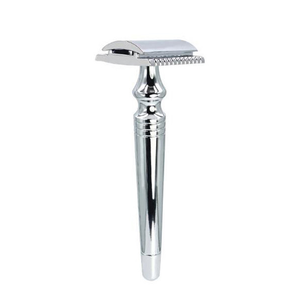 New Men's Manual Razor Aluminum Chrome Double-sided Safety Razor Blade Washable Shaving Classic Double Edge Razors