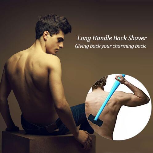 Back Shaver Manual Back Shaving Tool long Handle Razor Hair Remover All Body Parts Hair Blade Remover Razors KKA4523