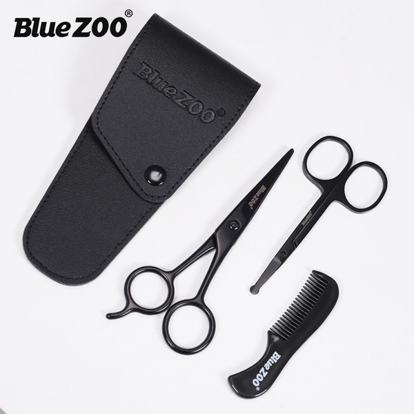 Professional Shear Suit stainless steel Hair Nose Beard Eyebrows Scissors Men Women Beauty scissors safety use