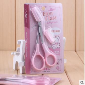 Pink Straight United Eyebrows Trimmer DIY Eyebrow Clip Eyebrow Razor Scissors & Shears Shaving & Hair Removal Health & Beauty HA061