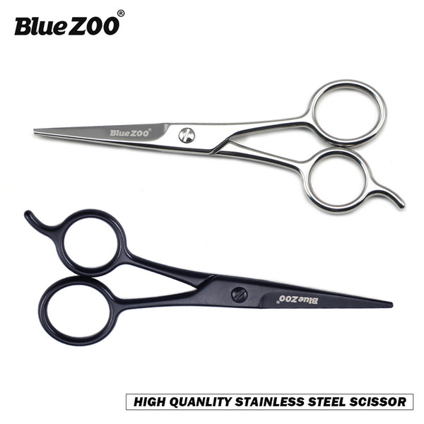 Black Professional stainless steel facial hair scissors Men's Women's Nose Beard Eyebrows beauty scissors safety use