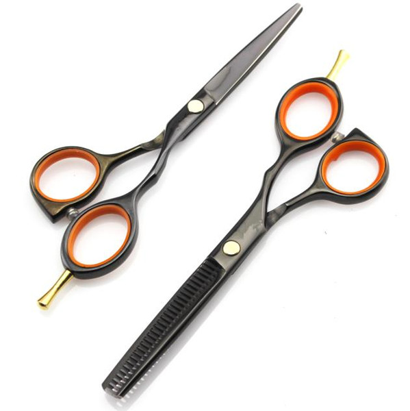 Profesional Japón 440c 6cr13 Classic 5.5 Pulgadas Pelo Tijeras Set Corte Y Tijeras De Adelgazamiento Scisor Peluquería Tijeras