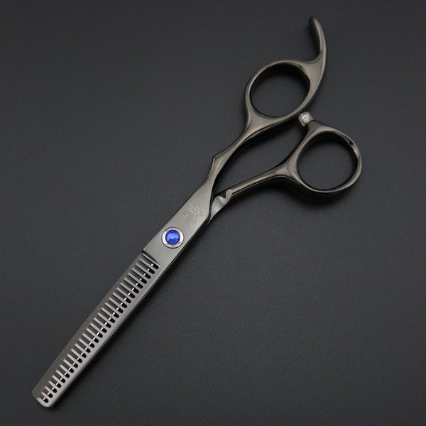 Hair scissors regular hairdressing scissors Lyrebird 6 INCH Rainbow Golden Black Blue hair Thinning Pinking Shears Simple packing Newest