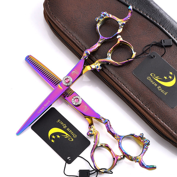 2018 Hot 6.0 Inch Hairdressing Scissors Barber Hair Cutting Shears Hairdresser Equipment Tool With High Quality