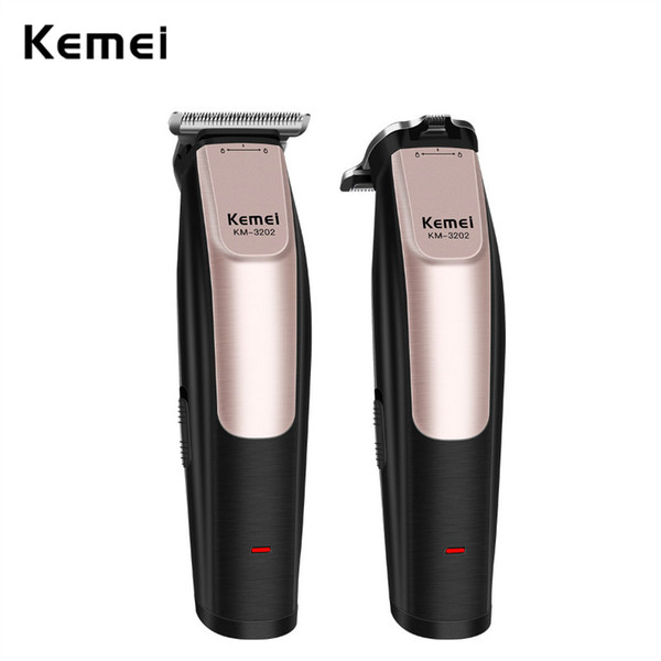 2 in 1USB Rechargeable Portable Hair Trimmer Engraving Carving Hair Clipper with Precision for Men with Detachable Blade Travel