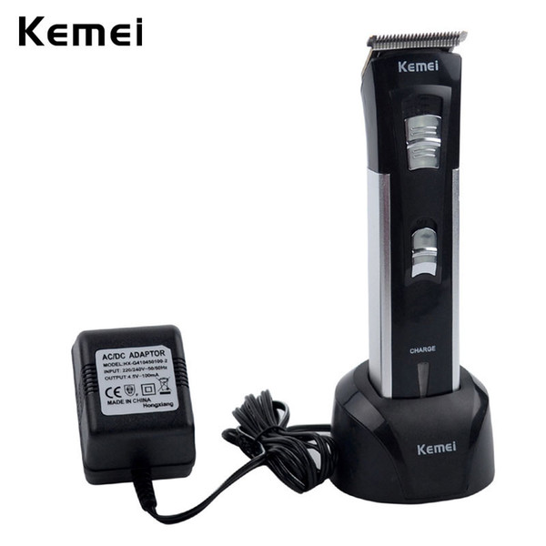 Kemei 3 in 1 Hair Trimmer Cutter Golden Steel Clipper Blade Men Grooming Kit 7 Limit Combs Styling Carving Lettering Trim Heads