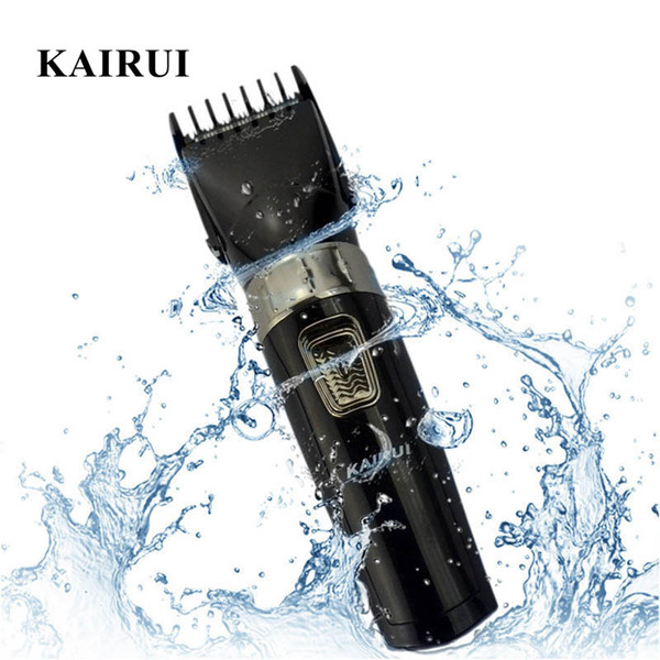 KaiRui Professional Washable Electric Hair Clipper Rechargeable Trimmer Washable Cutter Cordless Haircut Machine for Men Kids