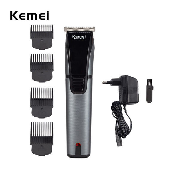 Stainless steel Blade Electric Rechargeable Hair Carving Trimmers Lettering Clipper Haircut Machine Set 4 Limit Combs for Men