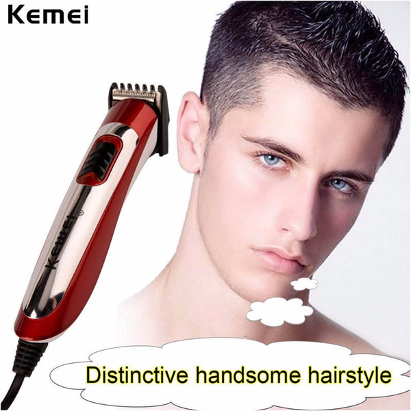 Kemei Professional Titanium Blade Clipper Rechargeable Hair Trimmer Barber Cutting Machine for Adult Baby Hair Styling