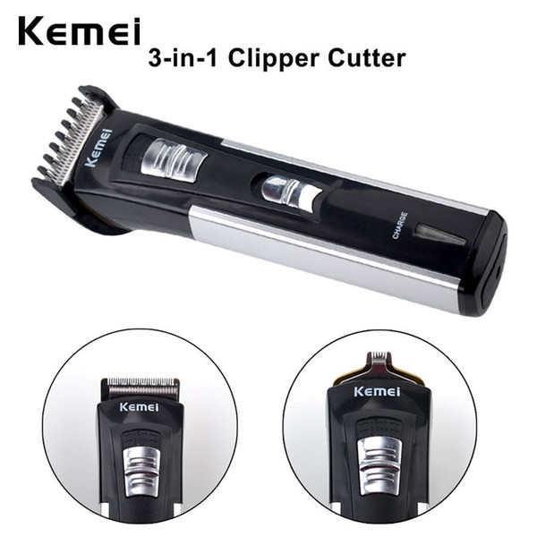 Kemei 3 IN 1 Titanium Blade Haircut Professional Hair Clipper Electric Tools Precision Cordless Hair Trimmer Hairclipper for Men