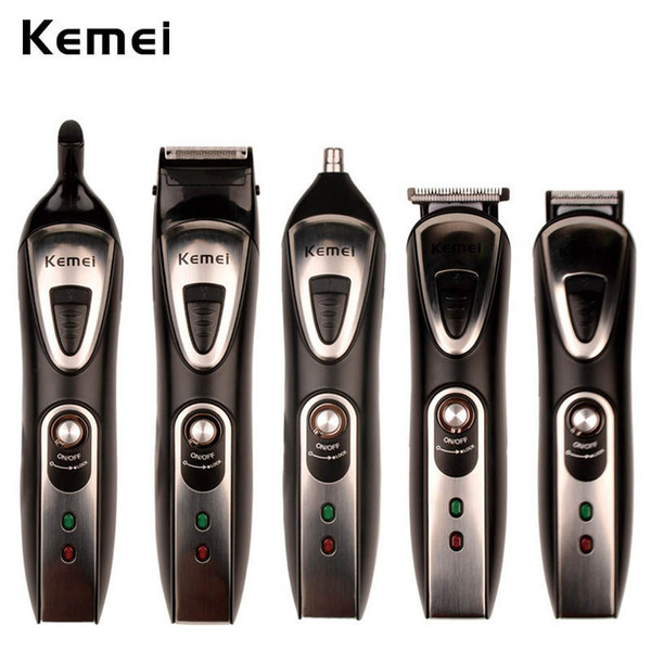 Kemei 5 in 1 Electric Hair Clipper Men's Electric Trimmer Professional Hair Cutting Machine Nose Haircut Shaver Razor Remover