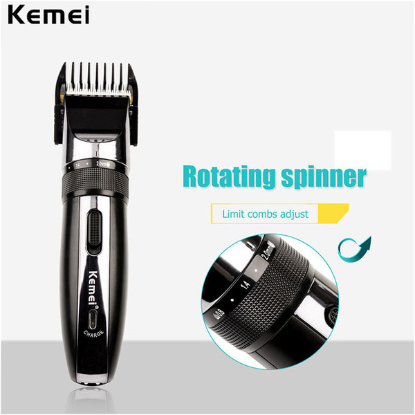 Portable Adjustable Men's Haircut Electric Cutter Machine Super Quiet Titanium Blade Grooming Trimmer Set for Hair Styling