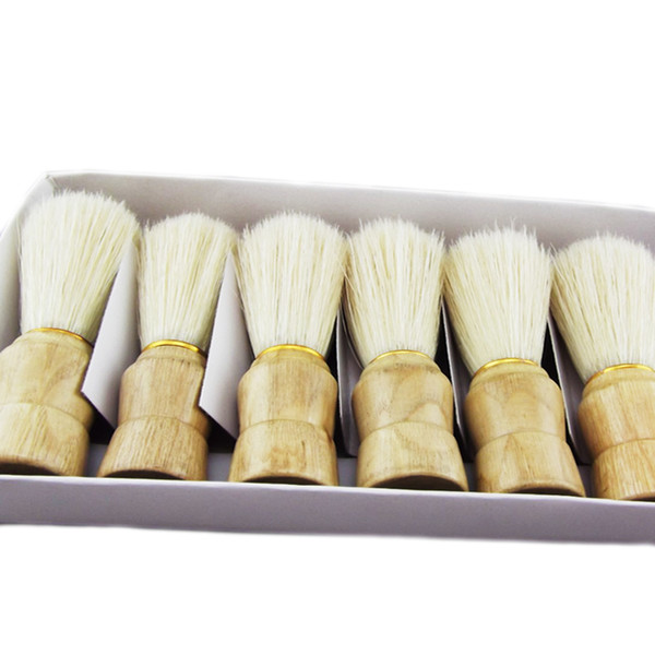 30 Pieces of Nature Boar Bristle Hair Wood Handle Barber Shaving Beard Brush