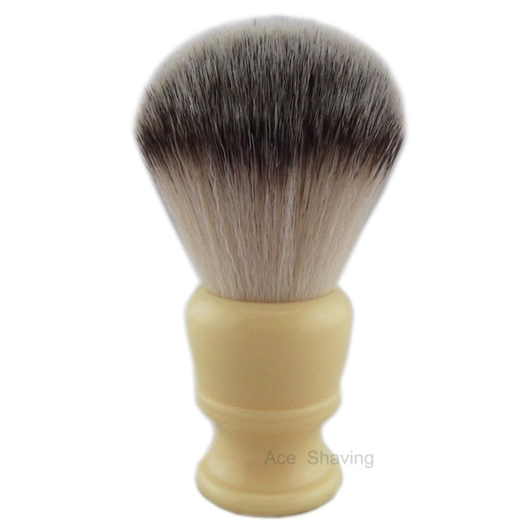 Knot Size 24mm Nylon Synthentic Hair Shaving Brush Resin Handle Barber Shop Beard Remove