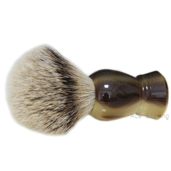 Silvertip Badger Hair High Quality Faux Horn Handle Shaving Brush Grooming tool