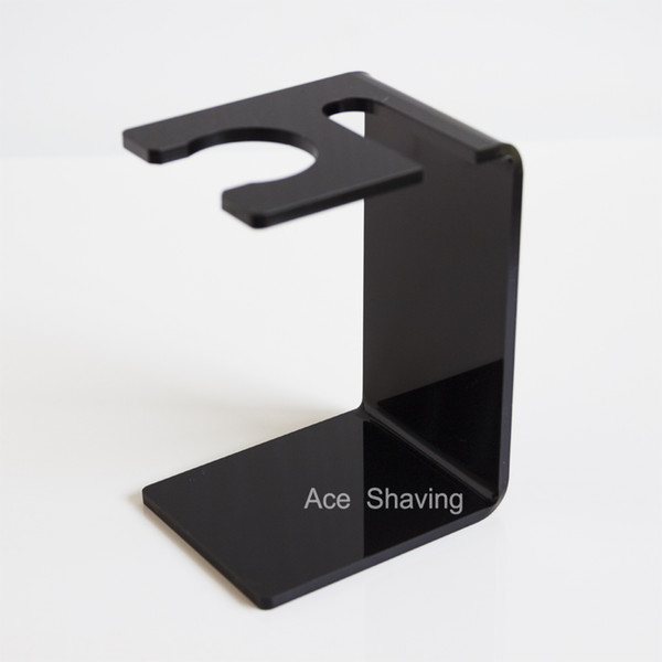 Black Acylic Shaving Set Stand Holder for Man Barber Straight/Safety Razor & Shaving Brush Gromming Tool