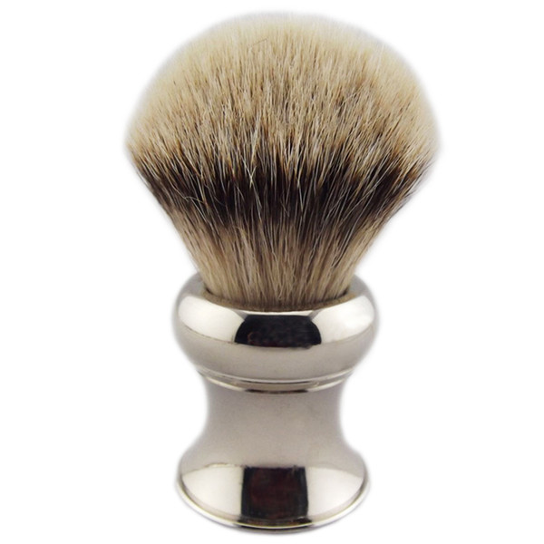 Large Size Shaving Brush Knot Size 29mm Silvertip Badger Hiar Stainless Handle