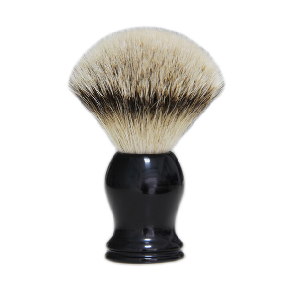 Shaving Beard Brush Silvertip Badger Hair Classic Black Resin Handle Knot Size 22mm