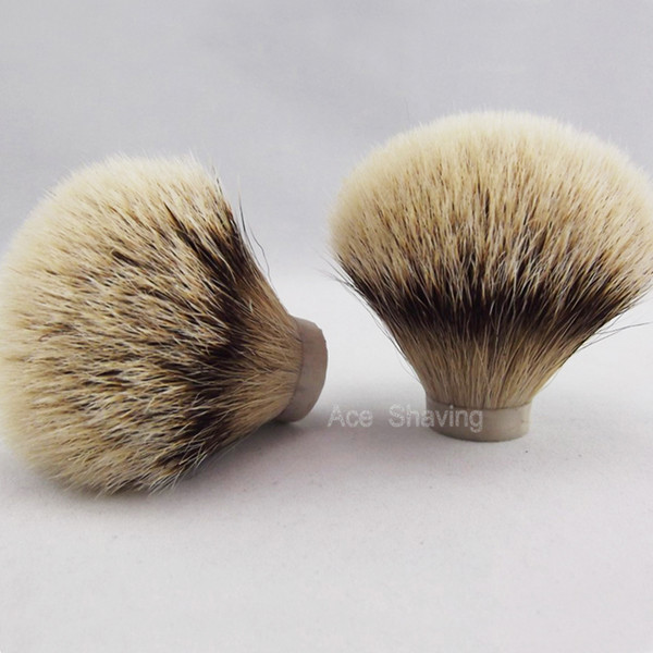 2 Pcs of Silvertip Badger Hair Shaving Brush Head Knot Size 24mm for DIY Handle Man Face Hair Remove