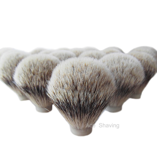 Silvertip Badger Hair Shaving Brush Head (knot size 20/60mm) 20 piece/lot for DIY Handle