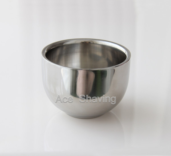 6pcs of Double Layer Stainless steel Shaving Bowl Mug Cup for Shave Soap