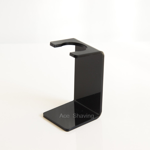 Black Acylic Shaving Beard Brush Stand Holder Openning 27mm Grooming Tool