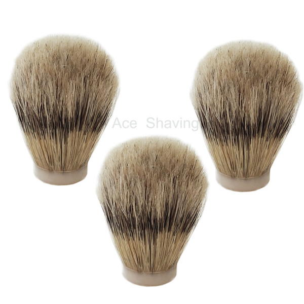 3 Pcs Boar Bristle Hair Shaving Brush Head Knot Base Size About 27mm Barber Beard Remove