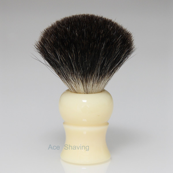 Black Badger Hair Shaving Beard Brush Resin Handle Knot Size 22mm Barber Shop Wet Beard Remove