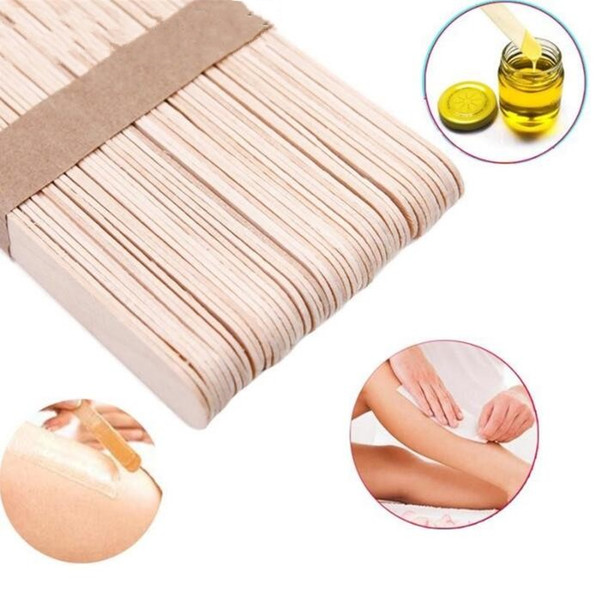 Wooden Spatulas Body Hair Removal Sticks Wax Disposable Salon Hair Epilation Stick Tools Pretty Wax Waxing Sticks