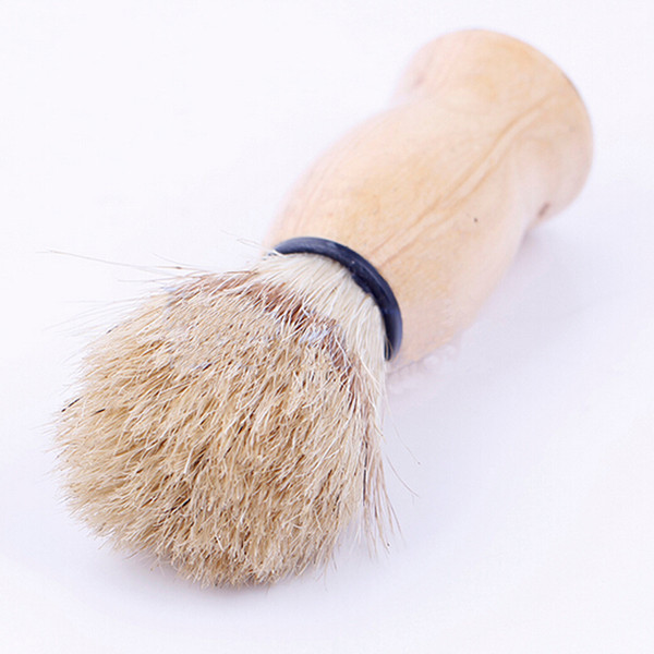 Wholesale Shaving Brush Perfect Shave Barber Hard Wood Handle Badger Hair Salon Tool Beauty Hair Removal Free Shipping