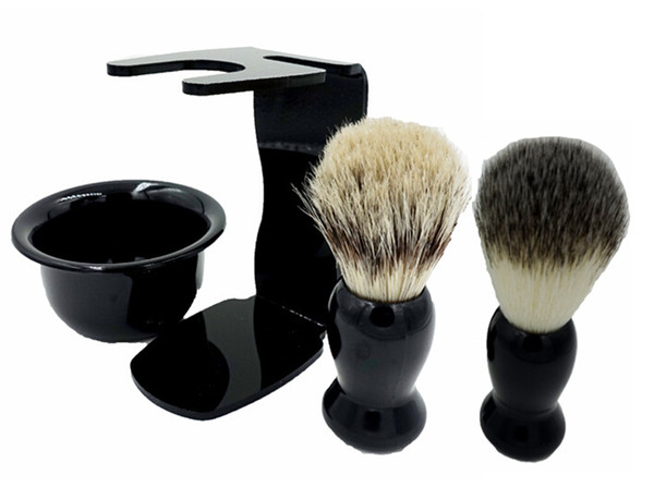 Men Soap Dish Stand Bowl Shaving Razor Beard Brush Shaver Kit Set