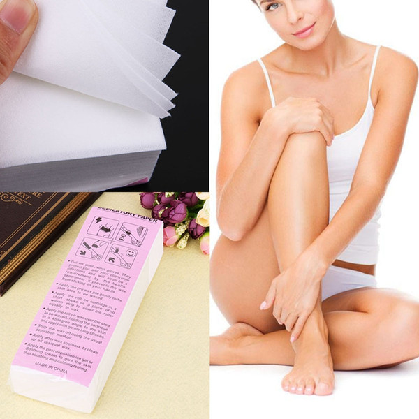 100Pcs/Pack Special Thick Hair Removal Wax Strip Papers Non-woven Women Arm Leg Hair Removal Waxing Wax Paper Strip