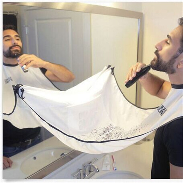 Shave Cloth Beard Whiskers Bib Mens Facial Hair Trimmings Catcher Shaving Apron Cape Cloth