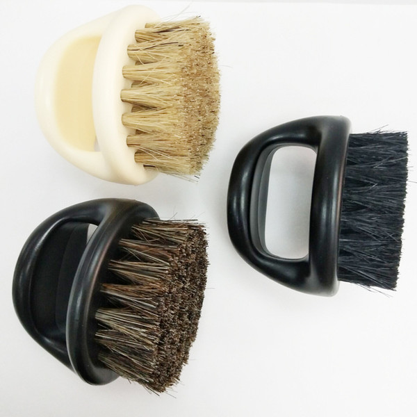 Ring Design Men Shaving Brush Plastic Portable Barber Beard Brushes Salon Face Hair Scalp Cleaning Massage Razor Brush