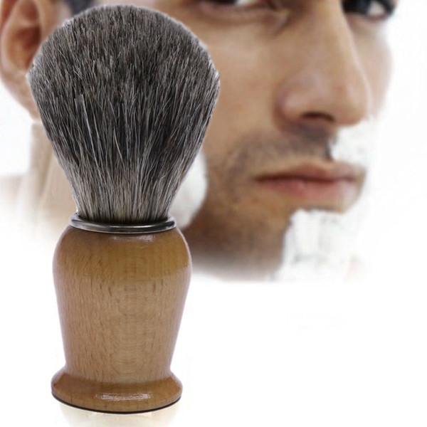 Beard Shaving Brush Salon Badger Hair Wood Handle Wet Men Shave Barber Tool New