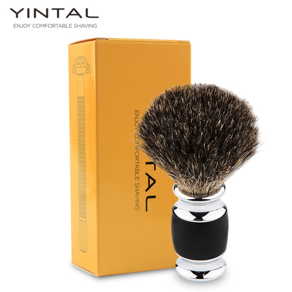 YINTAL Badger Hair Shaving Brush Hand-made Badger Silver-tip Brushes Shave Tool Shaving Razor Brush