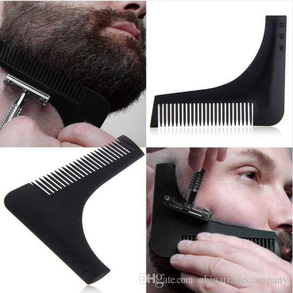 New Comb Beard Bro Shaping Tool Sex Man Gentleman Beard Trim Template Hair Cut Hair Molding Trim Template Beard Modellin