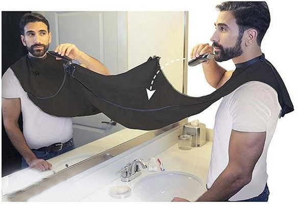 Nylon Beard bib Beard Apron Catcher for Man Shaving Man Bathroom Beard Care Trimmer Hair Shave Apron