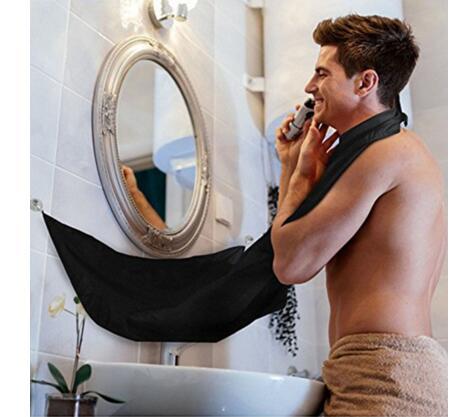 Man Bathroom Beard Care Trimmer Hair Shave Apron Gown Robe Sink Styles Tool Bathroom Apron Waterproof Floral Bib Cloth