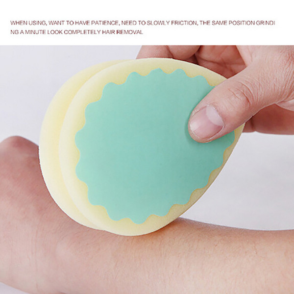 1Pcs Fashion Magic Painless Hair Removal Depilation Sponge Pad Remove Hair Remover Effective Practical spong