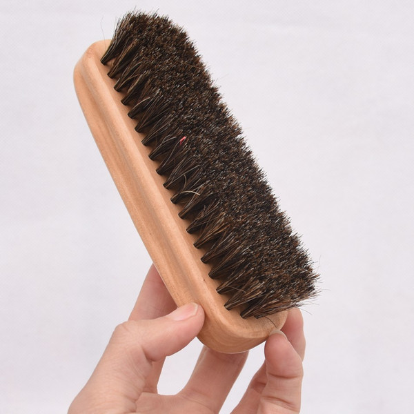 Try a variety of horse hair shoe brush 100% real hair does not hurt the cortex flexible to go gray oil polish