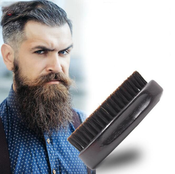 men Beard Brush Bristle Shaving Comb Face Massage Mustache Brush Beauty Care l Men Mustache Comb Shaving Tool LJJK1606