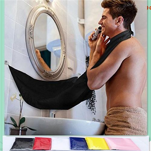 Hot Man Bathroom Beard Apron Hair Bib Catcher Shave Trimmer Hair Shave Apron Gown Robe Sink Styles Tool Bathroom Apron Free Shipping